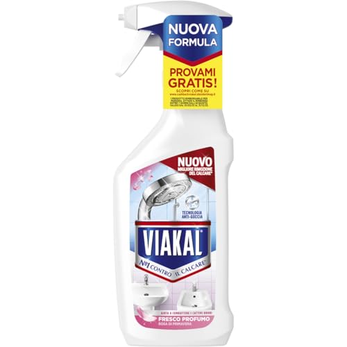 Viakal Detersivo Anticalcare Bagno e Cucina Fresco Profumo Spray 470 ml