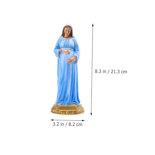Statue Vierge Enceinte déco chrétienne pour maison et ornement bureau - 3