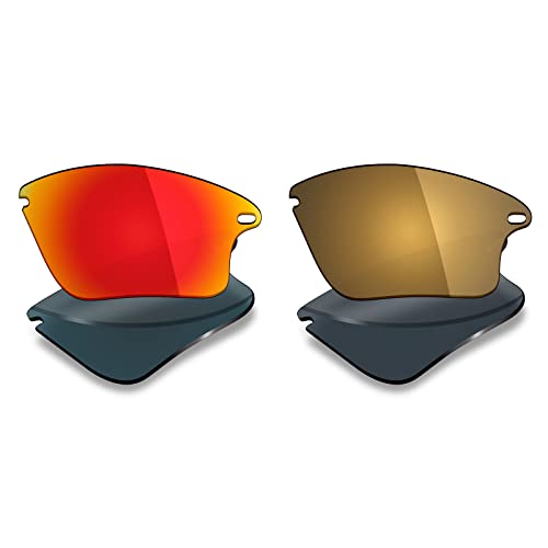 Image of Mryok 2 Pair Polarized Replacement Lenses for Oakley Fast Jacket XL Sunglass - Options
