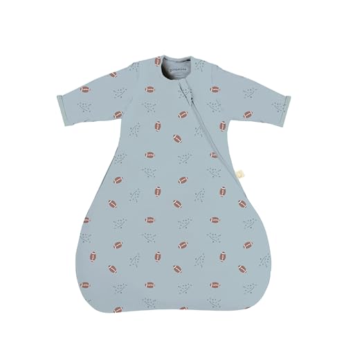 Image of GUNAMUNA Long-Sleeve Transitional Swaddle Sleep Bag - Soothes Infants, Easy Diaper Changes with WONDERZiP