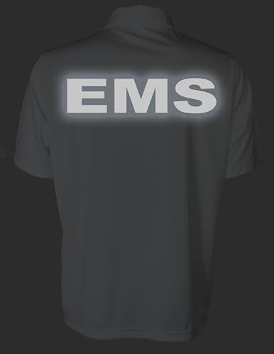Smart People Clothing EMS Polo with Reflective Designs Front and Back, Performance Polo w/Moisture Wicking Technology4