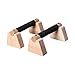 Vaveren 2 Pieces Push up Bar Wooden Parallettes Bar Pushup Handles Portable Anti Slip Push up Stand for Exercise Gymnastics Workout, 20CM