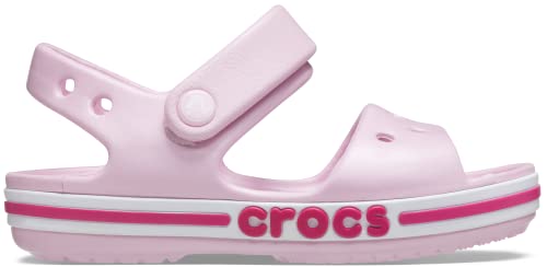 Crocs Unisex-Child Bayaband Sandals, Ballerina Pink/Candy Pink, 10 Toddler #TOP4
