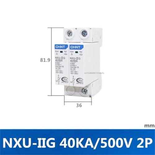 Parafoudre instantané NXU Switch 2P 40KA 500V parasurtenseur DC SPD