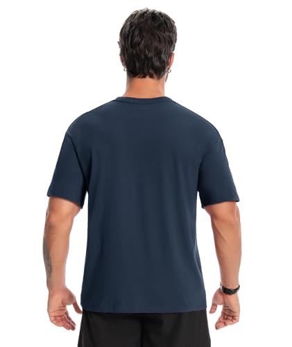 Little Beauty 6 Pack T Shirts for Men Cotton Crew Neck Short Sleeve T-Shirts Breathable & Moisture Wicking Tee3