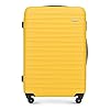 Stevige kleine koffer handbagage trolley koffer reistas van Wittchen ABS harde koffer 4 wielen cijferslot Geel