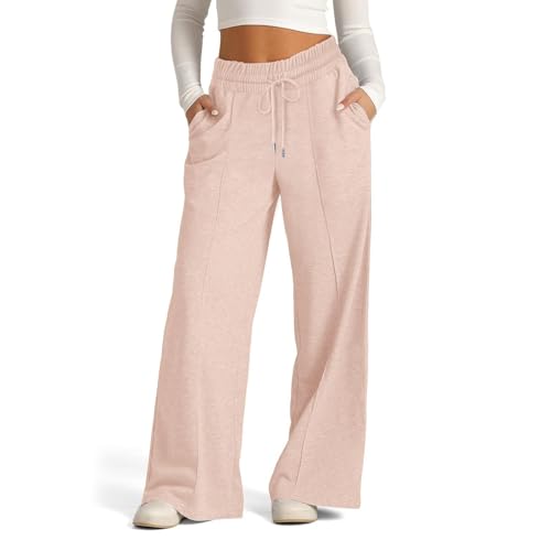 Girl's Wide Leg Sweatpants Trendy Oversized Drawstring Sweat Pant High Waist Baggy Joggers Athletic Clothes Soft2