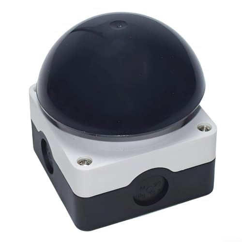 Bouton poussoir à tête champignon avec fonction d'arrêt à réinitialisation automatique pour systèmes de convoyeur et machines de presse (noir)