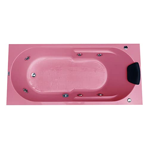 Image of MADONNA Divine Acrylic 5.5 Ft. Bathtub with Whirlpool Massage System - Pink