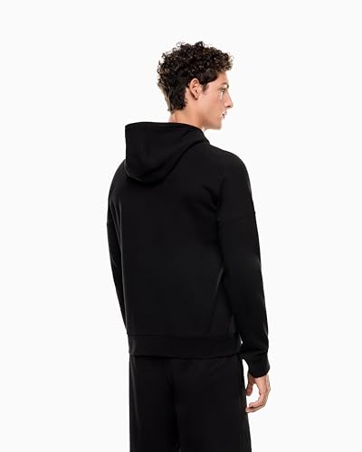 Emporio Armani 7M000909 Men's Visibility Hoodie in Cotton Blend Plush3
