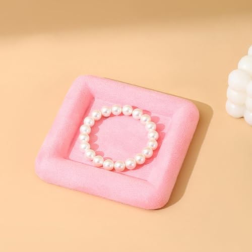 Plateau à bijoux en microfibre doux pour ranger bague collier et accessoire délicat