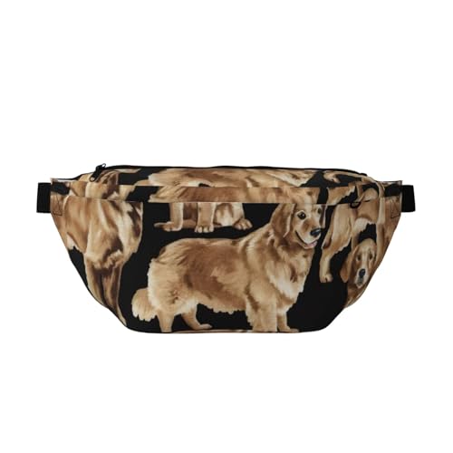 Sac banane de course à pied Golden Retrievers pour sport décontracté