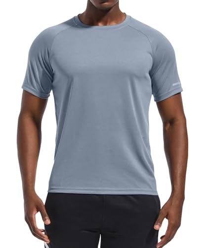 Image of Men's Quick-Dry Sportswear T-Shirts,4 /6 Pack Breathable Moisture Wicking Gym Tops for Training & Workout,Short Sleeve Tees