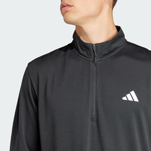 adidas Men's Train Essentials Quarter-Zip Long Sleeve T-Shirt2