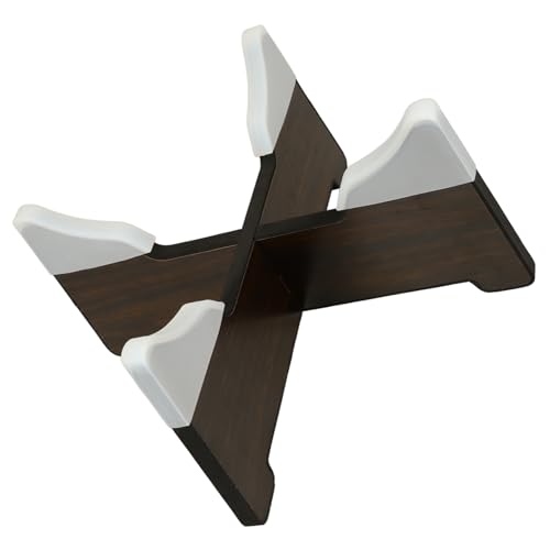 Kisangel Handpan Stand Wooden Tongue Drum Holder for Percussion Instruments Adjustable Display Rack