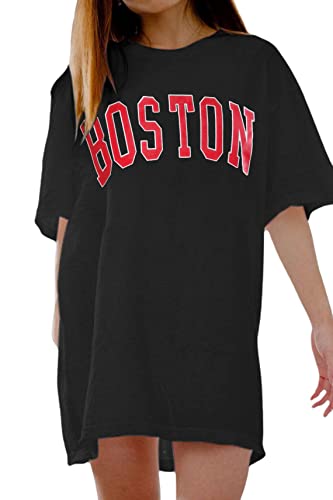 Women Miami Florida Letter Graphic Print Tee Shirt Oversized Short Sleeve Crew Neck Drop Shoulder Casual T-Shirt Tops3