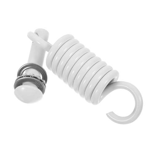 WEKADRIN Juego de Herrajes para Columpios de Porche Resorte Doble Color Claro y Pasador Silencioso, Kit de Suspensión para Sillas Hamaca Dobles, Soporte Resistente Cojinetes de Acero