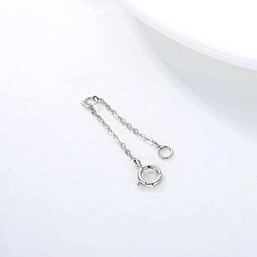 Image of 14K Gold Chain Extender for Women, Yellow Gold /White Gold /Rose Gold Adjustable Gold Necklace Anklet EXtension Chain, Available in 2 /3 /4 Inch
