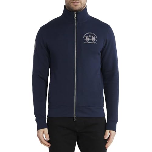 Sweat Full Zip Raul bleu marine La Martina veste zippée homme