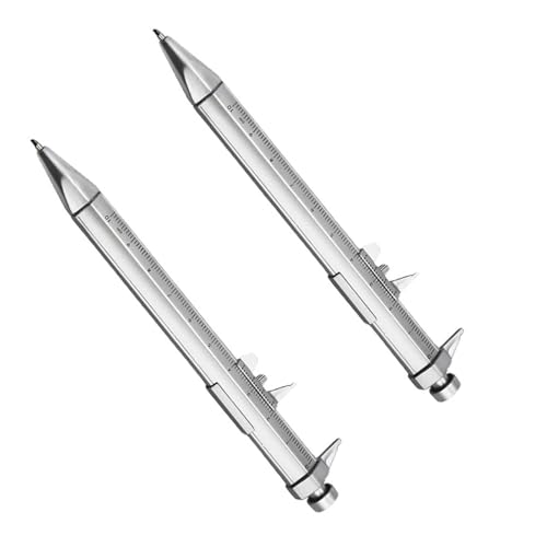 2 個 2 で 1 測定ツール多機能定規ボールペンノギス 1.0 ミリメートルポイントボールペン大工??ペン