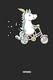 Einhorn | Notizbuch: Einhorn fährt Fahrrad - Liniertes Notizbuch & Schreibheft für Frauen, Mädchen und alle die Einhörner lieben. Tolle Geschenk Idee für alle Einhorn Freunde.