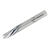 LMT Onsrud 64-025 Solid Carbide Downcut Spiral O Flute Cutting Tool, Inch, Uncoated (Bright) Finish, 25 Degree Helix, 1 Flute, 2.0000