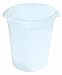 Round Storage Container,White,18 qt.