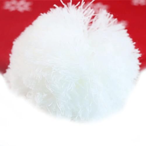 Fituenly Unisex Weihnachten Beanie Herbst Winter Warm-up Hut Winter Cap Weihnachten Strick Jacquard Hut Santa Elf Rentierhut