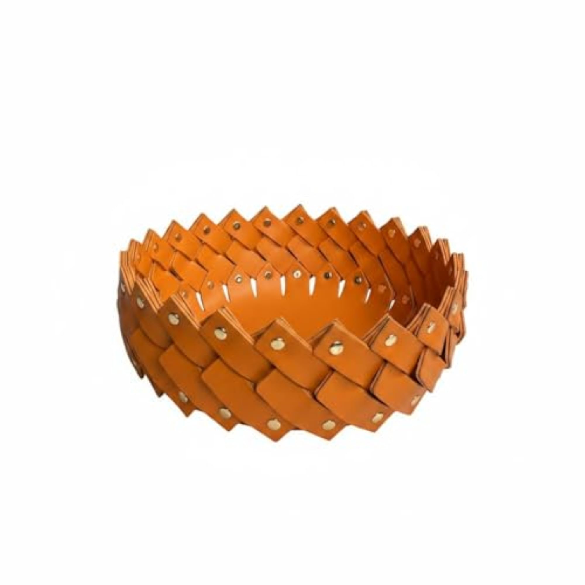 Handwoven Woven Leather Tray, Multi-Purpose Decorative