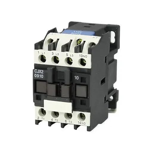 Contacteur ca 110V 9A CJX2-0910 triphasé 3 pôles 1NO pour commande moteur électrique