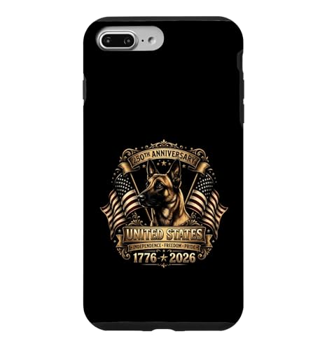 Belgian Malinois 250 Year USA Anniversary �X�}�z�P�[�X iPhone 7 Plus/8 Plus �p