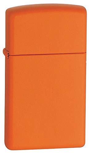 Zippo Slim Naranja Mate Encendedor de Bolsillo miniatura 1
