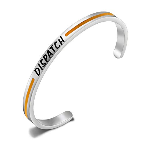 Thin Yellow Line Dispatcher Cuff Bracelet Dispatcher Awesome Dispatcher Gift