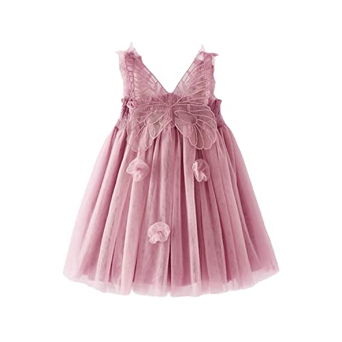 Miipat Baby Mädchen Kleid Sommer Festlich Prinzessin Tüllkleid Ärmellos...