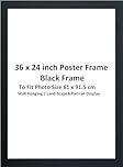 DECORO 36x24Inch Black Photo Frames, 61x91cm, Black