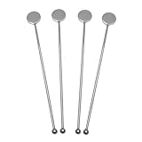 8.2 Inches Cocktail Swizzle Stick, Stainless Steel Martini Mixing / Coffee Stirrers , Set of 4