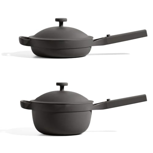 Our Place Mini Home Cook Duo - 8.5" Always Pan & Small Perfect Pot Bundle | Multi-Functional Cookware Set Replaces 18 Pieces | Char