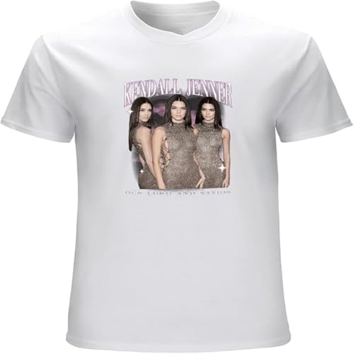 Kendall Jenner Bootleg Rap tee Kardashian Kim Kylie Khloe Kris Caitlyn T Shirt White XXL