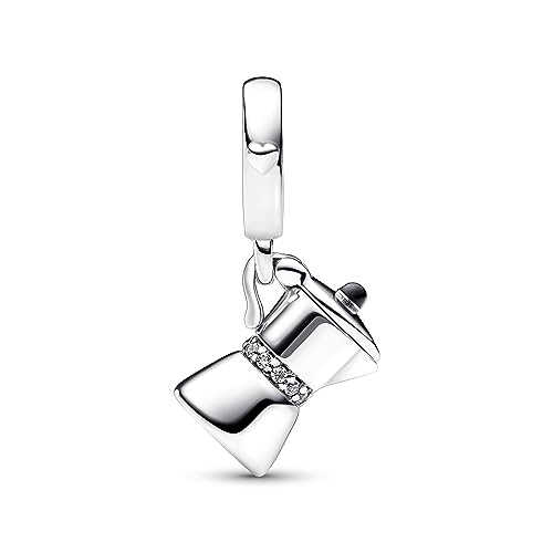 Charm PANDORA cafetera 792679C01 de plata y circonitas transparentes 2