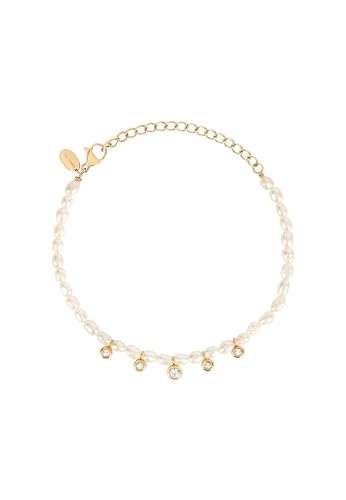 Bracelet femme en acier Breil Moonlight, une idée cadeau parfaite avec perles et cristaux