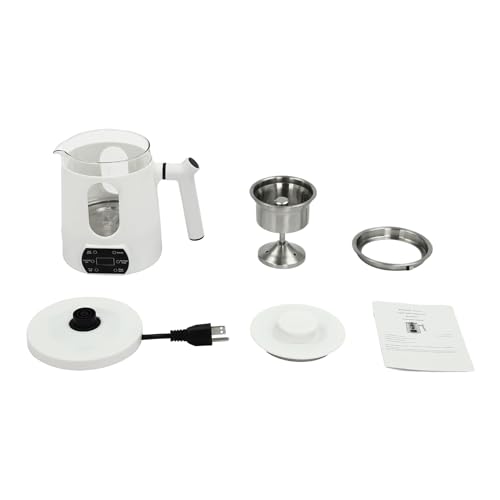 Tetera eléctrica multifuncional 27oz blanco miniatura 5