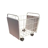 アビテ 収納カート バスケットカート（ホワイト） W24.5×D37×H32.5cm