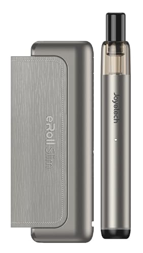 Joye-tech eRoll Slim �X���� �X�^�[�^�[�L�b�g Pod with PCC Box 480mAh+1500mAh 2ml �d�q�^�o�R �C�[���[�� �|�b�h Vape �x�C�v �[�dPCC�t���Z�b�g (�x�C�v�o���h�Z�b�g) (Gunmetal 