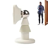 Butée silencieuse et durable : le tampon en silicone souple intégré permet une fermeture douce et silencieuse de la porte. Fabriqué à partir de matériaux résistants à l'eau et à la rouille, ce butoir de porte magnétique est idéal pour les zones humides telles que les cuisines et les salles de bains.