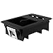 Produktbild YINETTECH Fensterheber Schalter Gehäuse Panel Blende 6N0959549A Kompatibel mit VW Lupo Polo 6N2 Schwarz