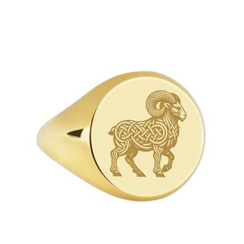 Bague Bélier argent 925 chevalière gravée idée cadeau anniversaire idéal