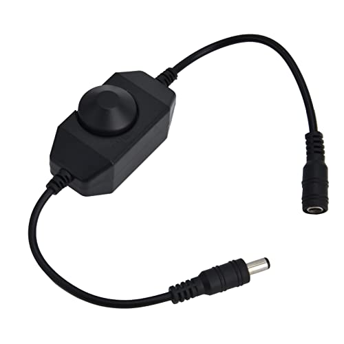 HEEPDD Dimmer per Strisce LED Facile da Usare, Regolazione Continua per Risparmio Energetico, Ideale per Luci in Bar e Acquari Dimmer per Strisce LED Facile da Usare, Materiale ABS, Materiali di