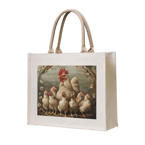 Sac cadeau personnalisé A Brood Of Chickens pour fête des mères