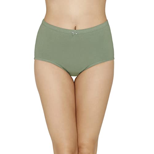 Image of Amante Solid High Rise Full Coverage Full Brief Panties (Pack of 3)