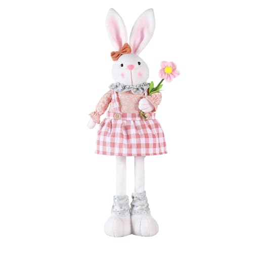 Lapin de Pâques en tissu à jambes extensibles, cadeau idéal pour les vacances d'avril